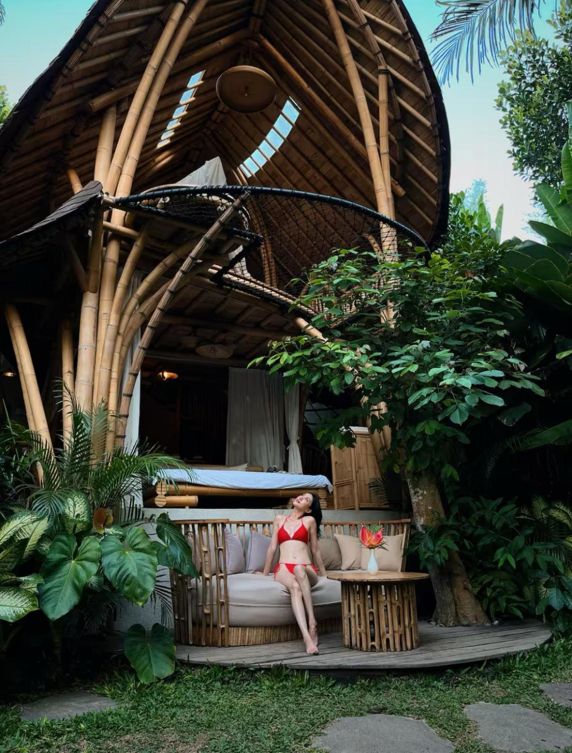 Вилла Wahem Eco Bamboo - Magical Bamboo House Убуд Экстерьер фото