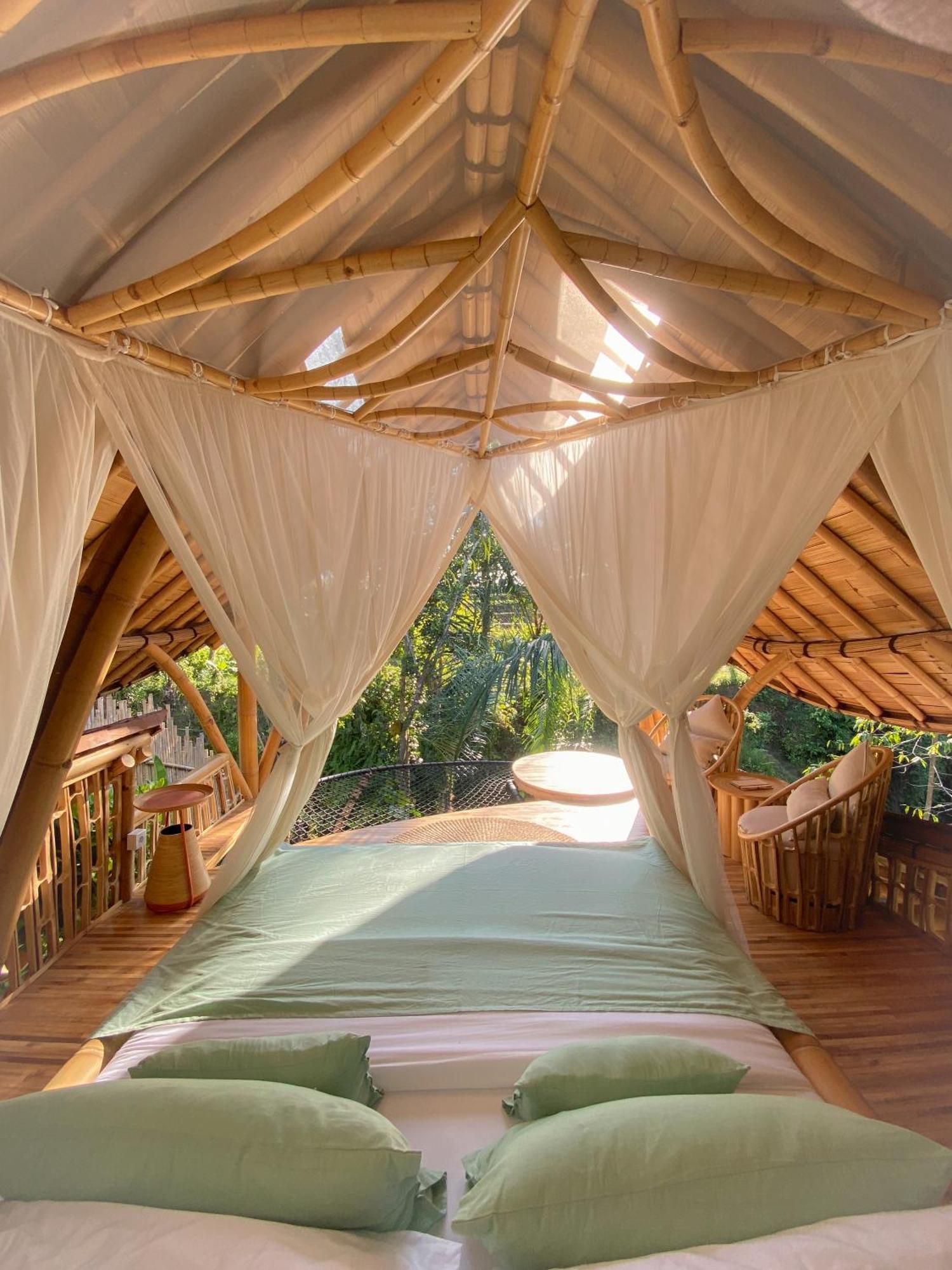 Вилла Wahem Eco Bamboo - Magical Bamboo House Убуд Экстерьер фото
