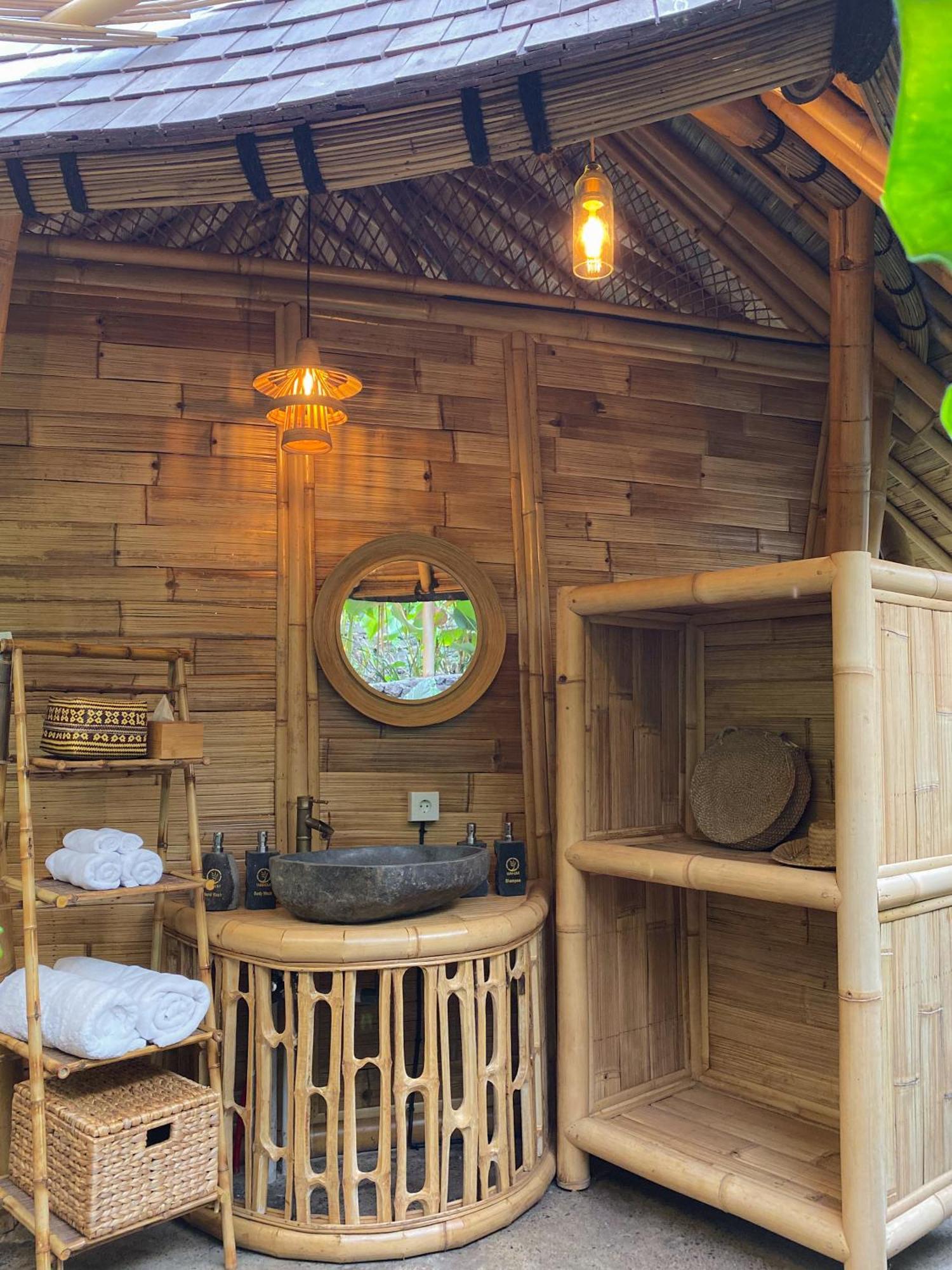 Вилла Wahem Eco Bamboo - Magical Bamboo House Убуд Экстерьер фото