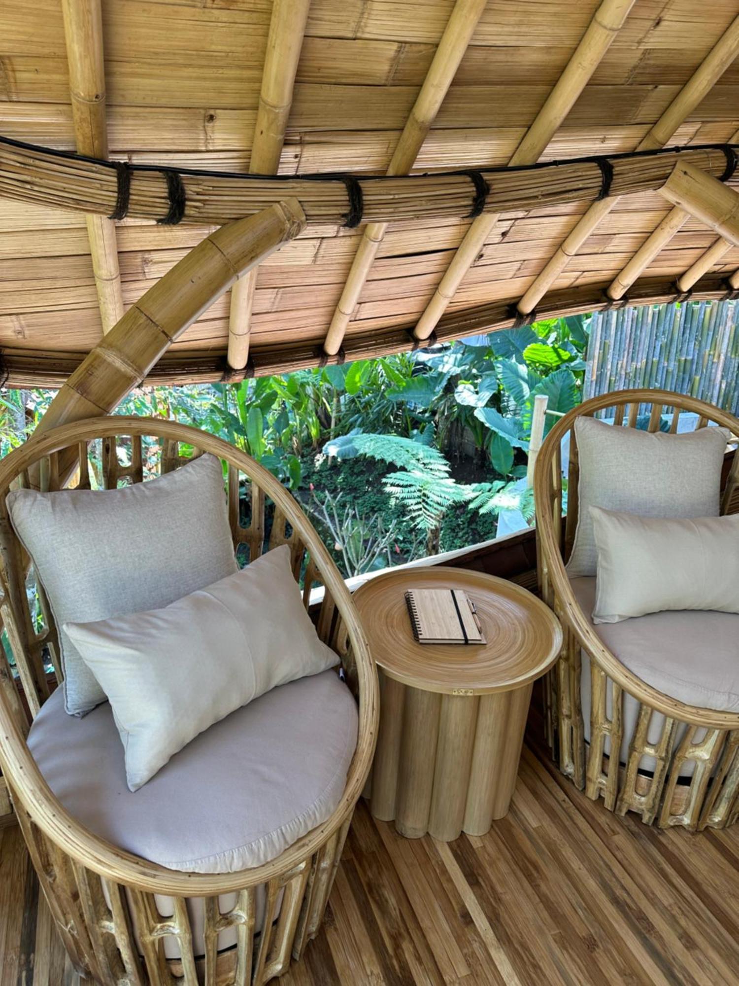 Вилла Wahem Eco Bamboo - Magical Bamboo House Убуд Экстерьер фото