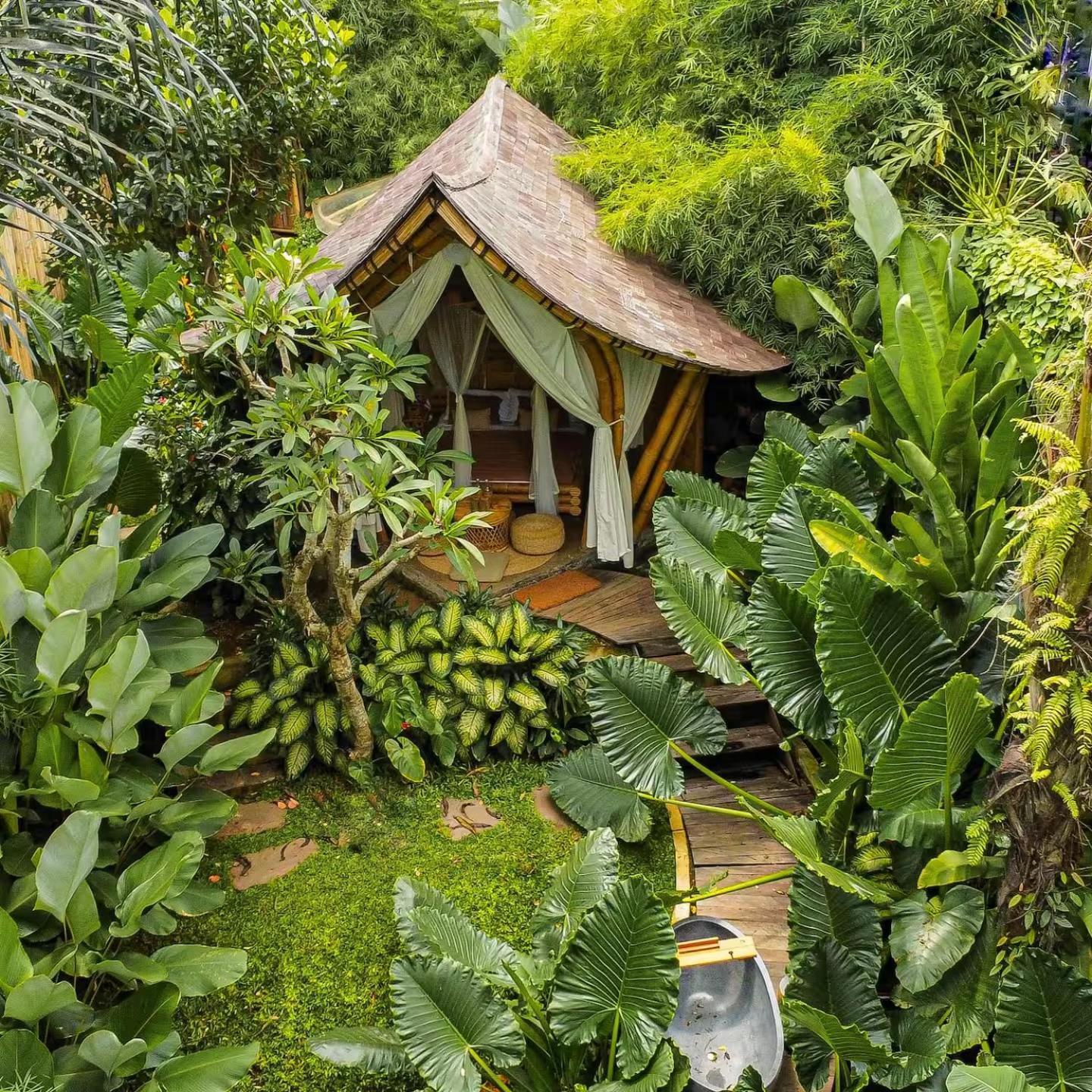 Вилла Wahem Eco Bamboo - Magical Bamboo House Убуд Экстерьер фото