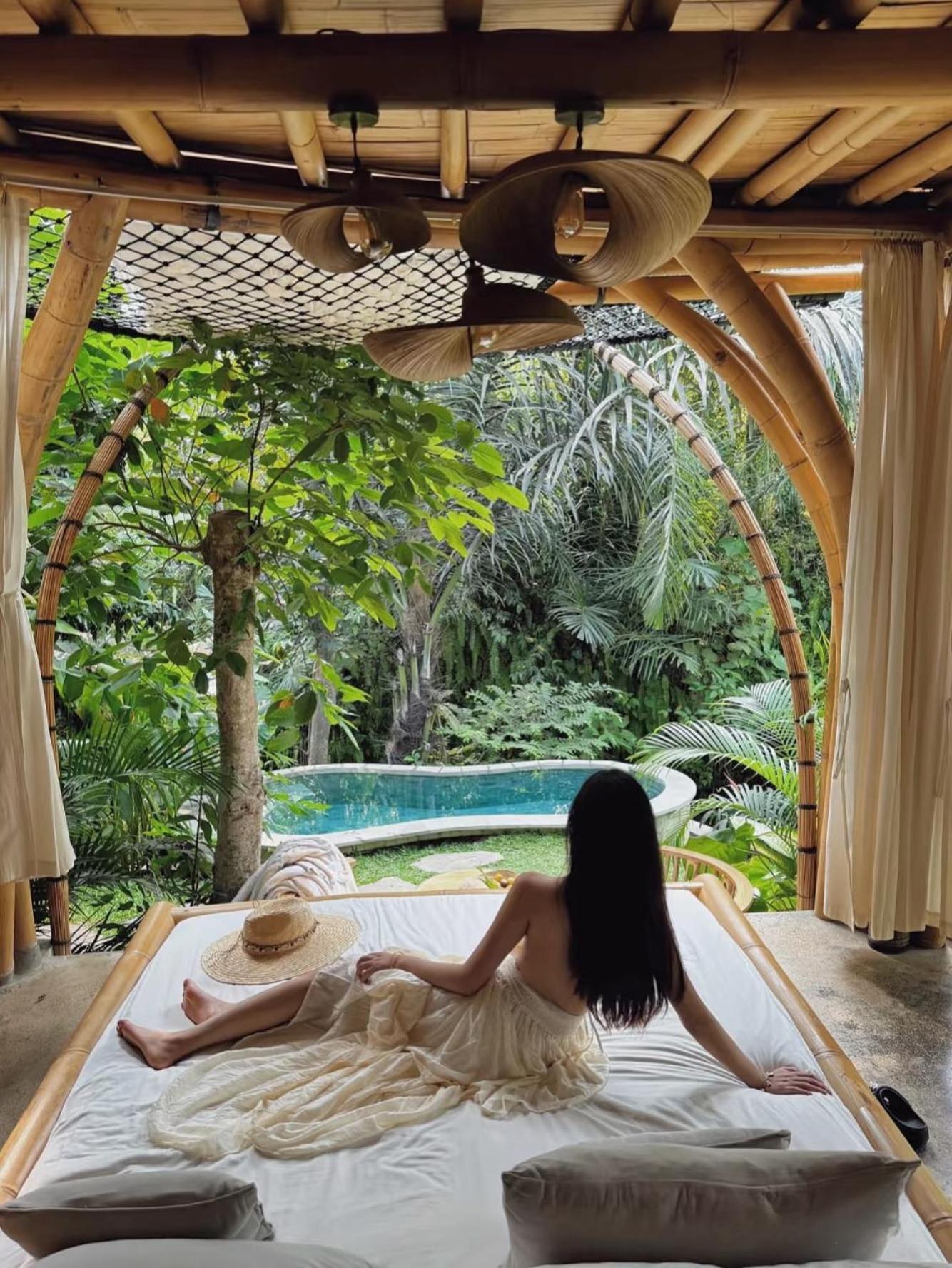 Вилла Wahem Eco Bamboo - Magical Bamboo House Убуд Экстерьер фото